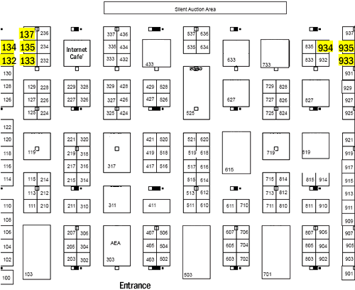 Exhibit Hall Floor Plan